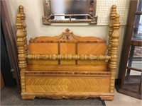 Queen Size Bedframe with Inlaid Trim