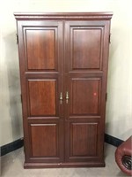 Media Armoire with DVD Organizers