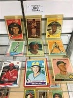 Lot of 9 Collectible Baseball Cards