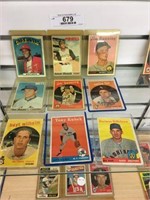 Lot of 9 Collectible Baseball Cards