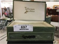 Talisman by Deltah Vintage Green Lidded Box