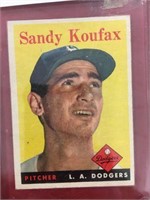 Sandy Koufax Baseball Card