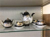 Japanese Tea Set w/Geisha in Cups