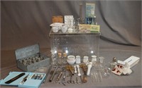 Lot of Lab Items, Glass, Metal Porcelain…
