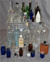 Variety of Vintage Bottles, Medicine Etc.