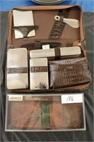 Vintage Wallet & Shaving Kit