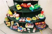 3 Shelves of Children's Toys