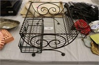 2 Metal Wire Baskets