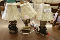 3 New Vanity Lamps w/Shades