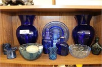 11 Pieces Cobalt Blue Glassware