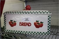 Apple Ceramic Bread Box
