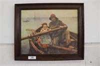 Nautical Wood Framed Print