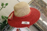 Red & Khaki Derby Hat