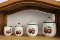 4pc. Apple Canister Set