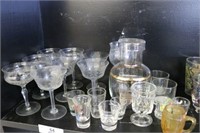 Shelf of Glassware