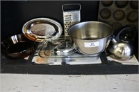 Pyrex, Cookware & Silver-plated Lot