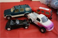 4 Toy Cars