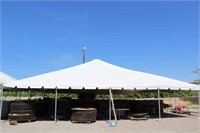 40' x 40' Framed Tent w/ Frame/Poles