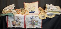 Vintage Textiles, Embroidery, Towels, Doilies…