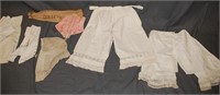 Vtg Victorian Adult & Children's Undergarments