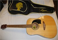 George Washburn Lion Dreadnaught Guitar VGC