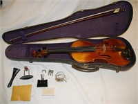 L. Thomas, Detroit 14" Violin, w/ bow, fancy frog