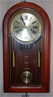 Vintage Waltham Wooden Wall Clock W/Chime