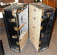 Large Deluxe Antique Steamer Trunk