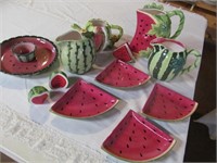 Group of watermellon pieces