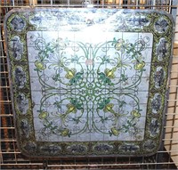 Antique Wabash Art Nouveau Tin Stove Board