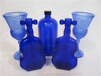 Group of cobalt blue pieces