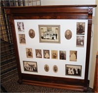 Large Victorian Walnut Frame with Vintage Photos