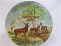 Plate, deer