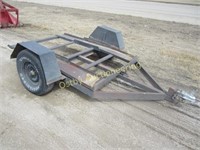 Homemade metal skid steer trailer