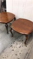 Pair of cherry end tables