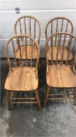 4 Wooden chairs