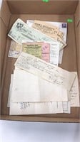 Old receipts from Mildmay and Walkerton