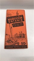 Mid western Ontario road map