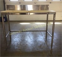 48 inch cutting table stainless steel poly food