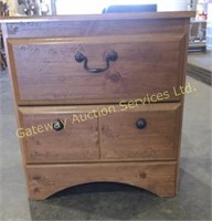 2 drawer Nightstand 22 inches tall 21 3/4 inches