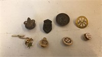 8 pins Boy Scouts, legion, CEF, St