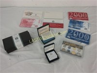 Uncirculated sets, currency, proof coins