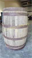 Vintage full size whiskey barrel