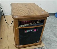Duraflame wooden cabinet electric heater