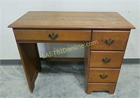 Solid wood 4 drawer desk