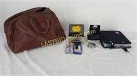 Leather Bag, Craft Mate, 4 Men's Watches