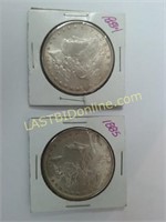 Uncirculated 1884 & 1885 Silver Dollars