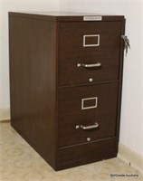 Furniture - Vintage Locking Metal Filing Cabinet