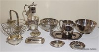 11 Pc Lot - Assorted Silver Plate Pieces