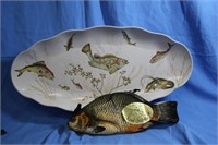 Great! Vintage Fish Platter w/ Oven Mitt